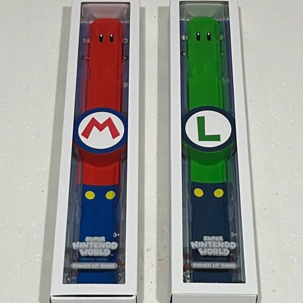 【美品】パワーアップバンド USJ ユニバ マリオ ルイージ 2点セット