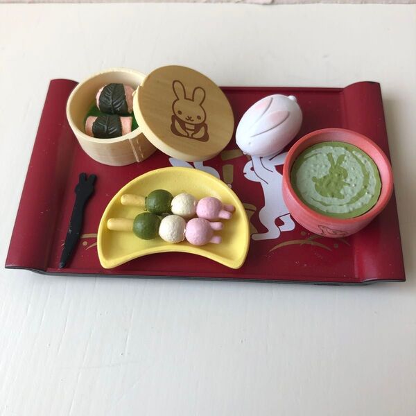 メガハウス 和ウサギの甘味屋さん ミニチュア リーメント