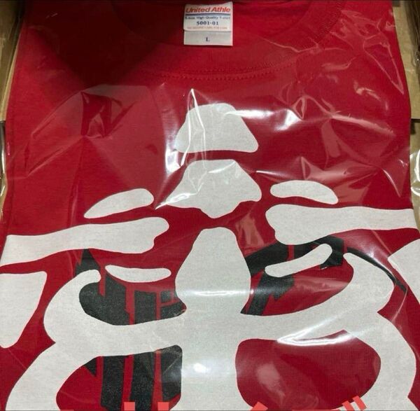 サバシスター My girlfriend is PIZZA OF DEATH レッド×ホワイト Lサイズ 予約受注販売限定Tシャツ