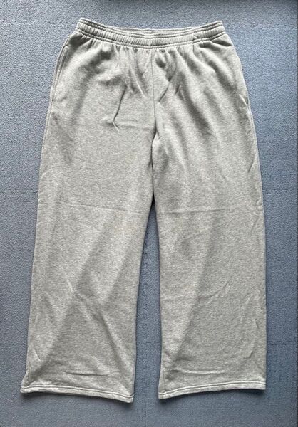 ユニクロ(UNIQLO)スウェットワイドパンツ/丈長め XL 03GLAY