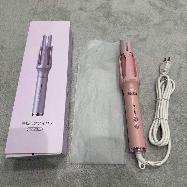 自動ヘアアイロン カール WT-017 ピンク