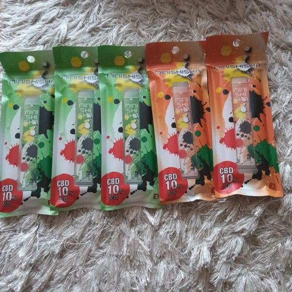 MINISHISHA CBD 10%配合 5個セット マスカット HEMP