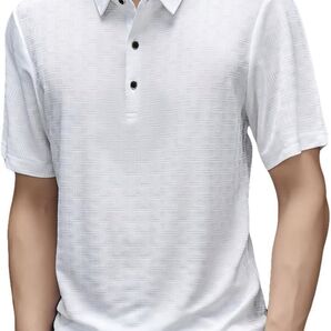 さらっと総柄 半袖ポロ ポロシャツ メンズ 半袖 襟付き カジュアル スポーツ ゴルフ 大人 お洒落 トップス 贈り物 ギフト