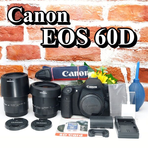 【即購入で800円OFF】ショット数わずか Canon EOS 60D スマホ転送OK 高性能ハイアマチュア機 キャノン キヤノン