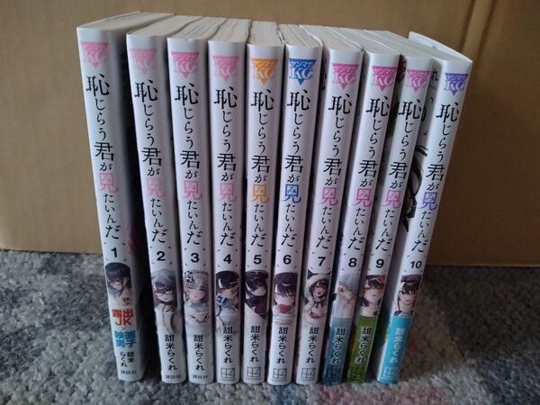 恥じらう君が見たいんだ 既刊全10巻と特製ブロマイド2枚のセット (ヤンマガKC) 甜米らくれ/著