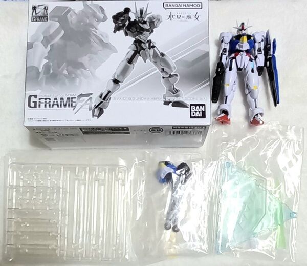食玩 GフレームFA 水星の魔女 ガンダムエアリアル(パーメットスコア6)+GフレームFA04 エアリアル