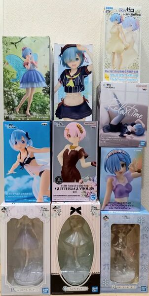Re ゼロから始める異世界生活 一番くじ プライズフィギュアまとめて10個セット