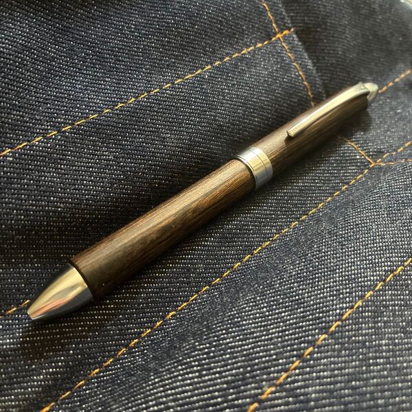 【廃盤済み 激レア!】レグノ 3色ボールペン 木軸 木製ボールペン ブラウン 高級感