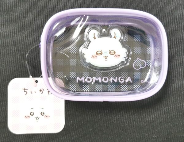 【未使用・タグ付き】 ちいかわ ぷっくり クリアミニポーチ モモンガ