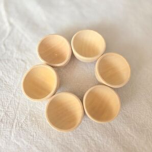木製ボウル おもちゃ ピンクッションに