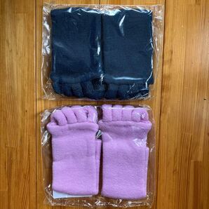 五本指ソックス 2セット ネイビー パープル 未使用