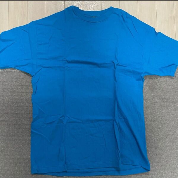 価格の相談可能 90s USA製 hanes ヘインズ tシャツ XL ブルー 青 無地 ブランク