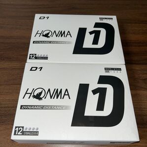 新品未使用!! ホンマ ゴルフボール D1×2箱 2ダース ホワイト BT2401 HONMA