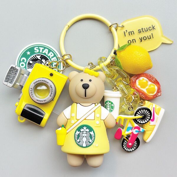 じゃらじゃらキーホルダー Starbucks ベアリスタ スタバ