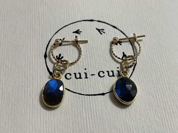 cui-cui ゴールドフープピアス K10YG