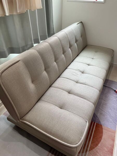 ソファベッド ベージュ