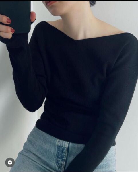 クラネclane 2WAY V NECK KNIT TOPS