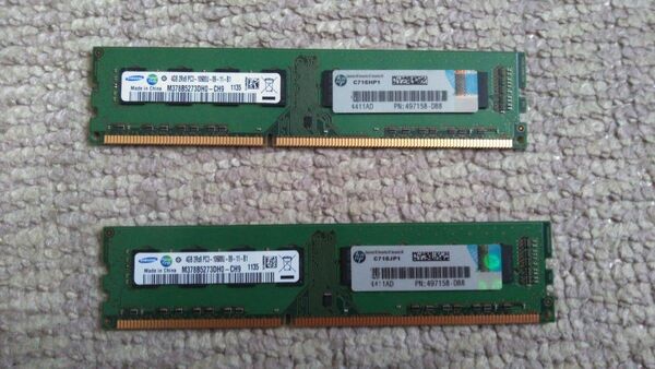 DDR3 4GB 2枚