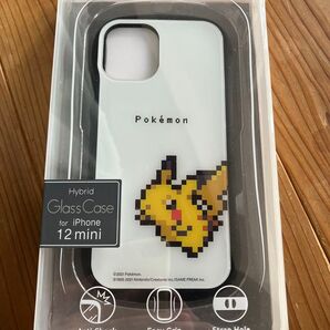 ポケットモンスター iPhone 12 mini 対応ハイブリッドガラスケース 耐衝撃性 ストラップホール TPU ケース