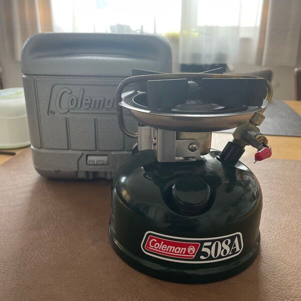 Coleman モデル 508A ガソリンシングルバーナー 2017年8月製 美品!コールマン ストーブ アウトドア キャンプ