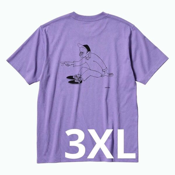 ユニクロ UT Tシャツ 花井祐介 パープル 3XLサイズ