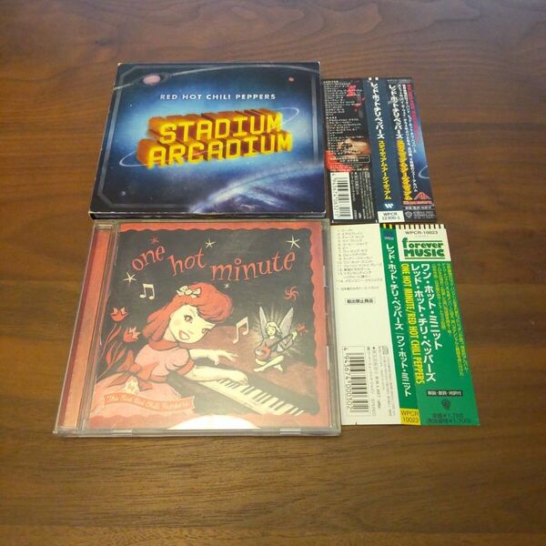 レッド・ホット・チリ・ペッパーズ 2枚セット 日本盤 ワン・ホット・ミニット #ステイディアム・アーケイディアム 帯付き