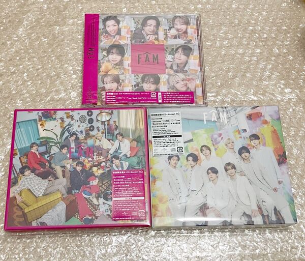 timelesz FAM 初回限定盤A(CD+Blu-ray)初回限定盤B(CD+Blu-ray) 通常盤(2CD)封入特典なし