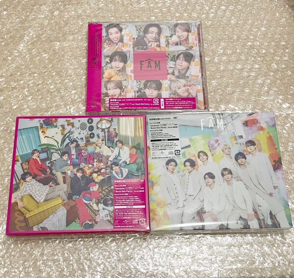 timelesz FAM 初回限定盤A(CD+DVD)初回限定盤B(CD+DVD) 通常盤(2CD)3点セット 封入特典なし