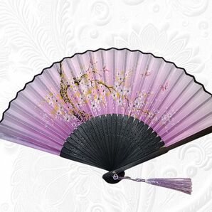 扇子 ピンク 桜模様 和風小物