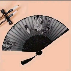 ☆扇子☆ せんす 和風 和装 夏 小物 布タイプ 竹 21㎝