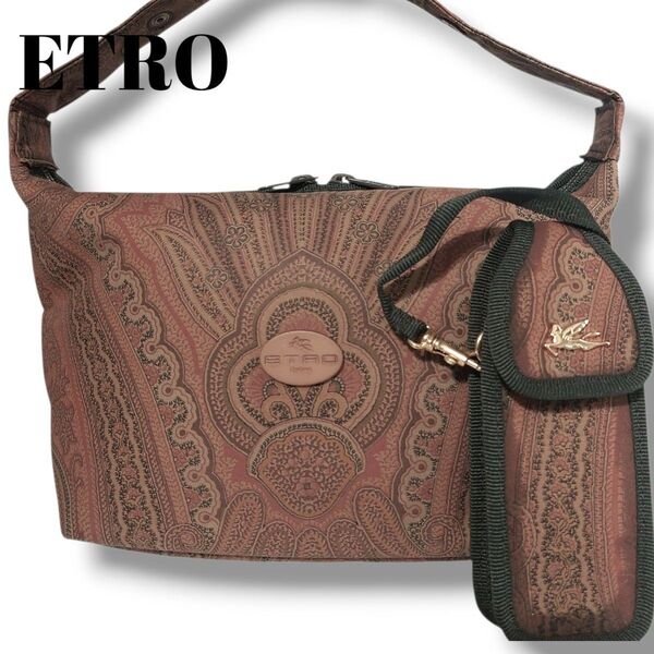 ETRO エトロ アクセサリーポーチ ミニケースセット ハンドバッグ ペイズリー柄