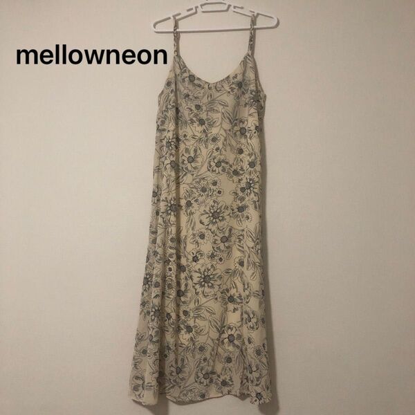 mellowneon花柄キャミワンピース ロングワンピース