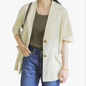 【URBAN RESEARCH】テーラードハーフスリーブジャケット