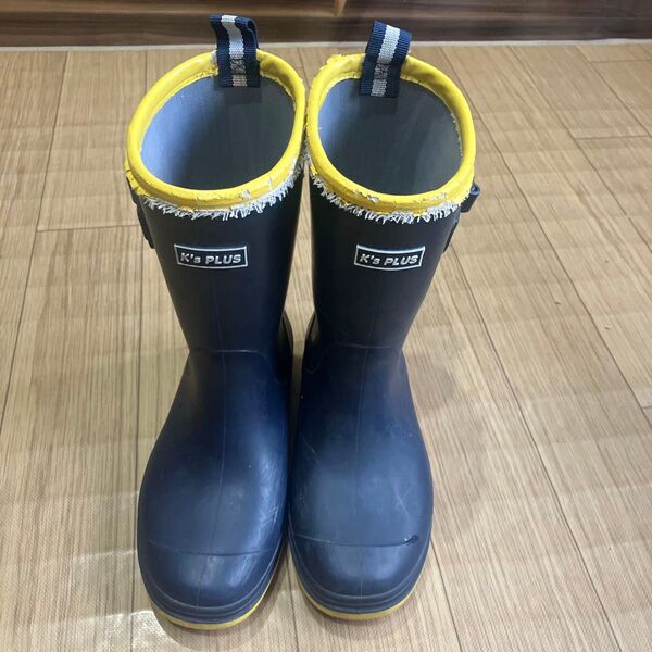 K’s PLUS レインブーツ 21.0cm 紺 ネイビー 長靴 21センチ