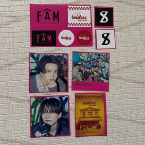 timelesz FAM ステッカー ロゴ 菊池風磨 橋本将生