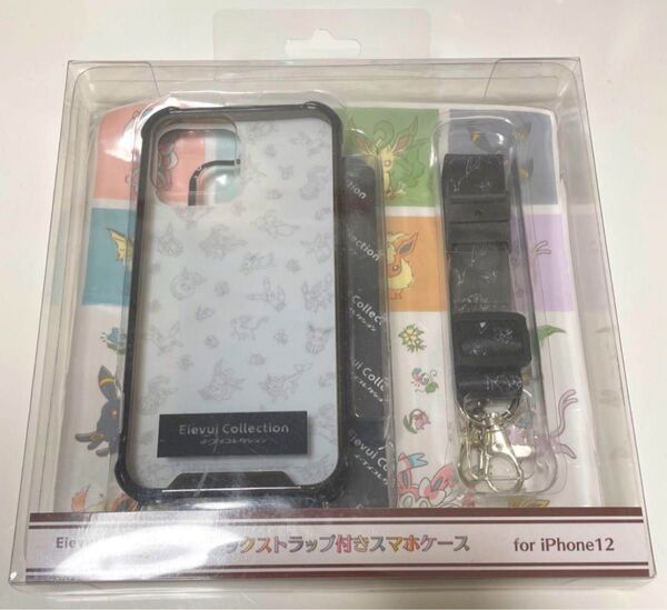 イーブイコレクション ネックストラップ付き スマホケース iPhone12