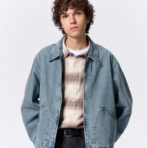 ★美品★GU デニムジップジャケット Lサイズ 62 BLUE