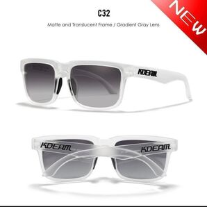 KDEAM UV400 偏光 サングラス マット ドライブ スポーツ 釣り サングラス サングラス ブラック