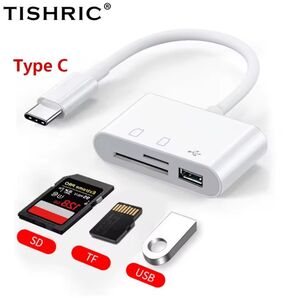 タイプC 3in1 SD カードリーダー USBポート MicroSDUSB2.0対応iPhone iPad Android