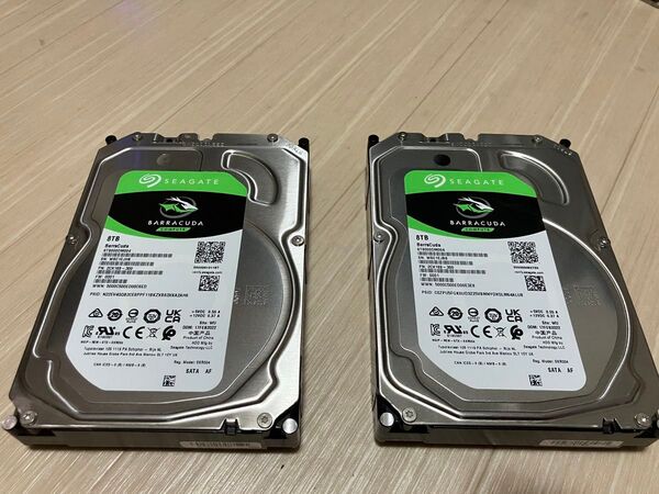 BarraCuda ST8000DM004 8TB HDD 2台セット16TB分 Seagate