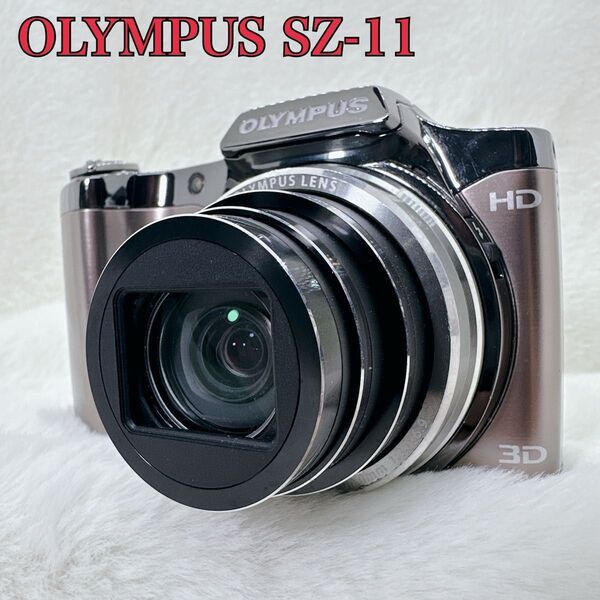OLYMPUS オリンパス SZ-11 デジタルカメラ デジカメ コンデジ シルバー 3D撮影機能 ハイビジョン動画撮影