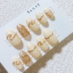 【現品/サイズオーダー】 シンプルネイル ミラーネイル ネイルチップ