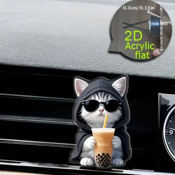 【車用芳香剤】 猫 アクセサリー 猫雑貨 オーナーズグッズ カーフレグランス