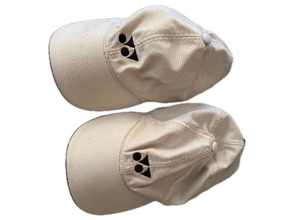 YONEX キャップ 2個セット ホワイト系