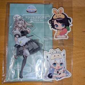 ホロライブ hololive 獅白ぼたんホロクッキングアクスタ、兎田液ゼリーステッカー白上フブキ、大空スバルまとめ売り