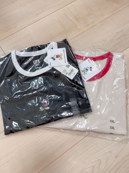 2色セット! 新品 未使用 UNIQLO マジック フォー オール アイコンズUT/ミニ Tシャツ XXL ブラック オフホワイト