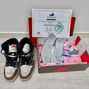 トラヴィス ダークモカ トラヴィススコット NIKE AJ1 スニーカー Travis 正規品