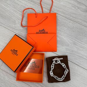 アンカーチェーンブレスレット シェーヌダンクル 刻印あり エルメス HERMES