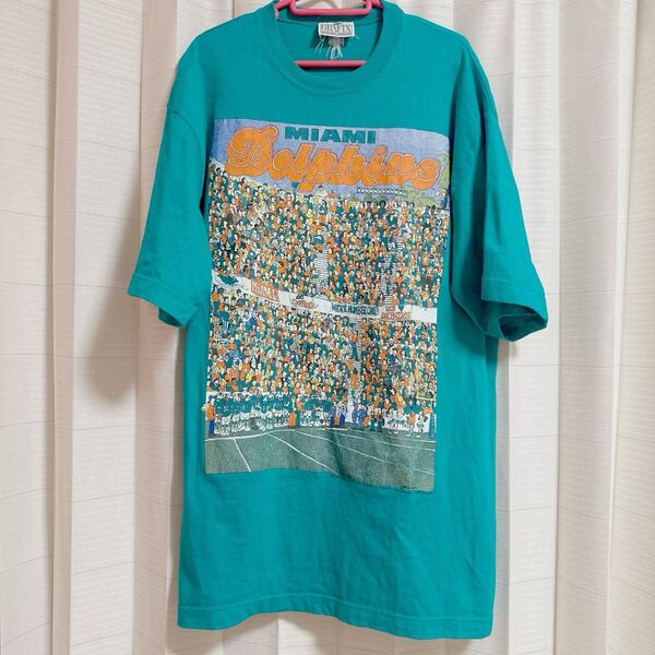 90'S マイアミドルフィンズ ジョン・ホラディ Tシャツ アメリカ製