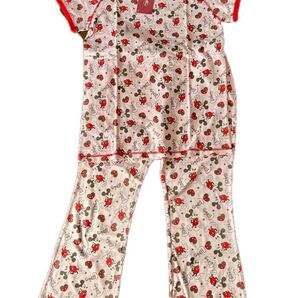 Disney ミッキーマウス パジャマ ルームウェア セットアップ Lサイズピンク